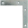 National Hardware 4 in. H x 0.75 in. W x 0.07 in. D Zinc-Plated Steel Flat Corner Brace (Pack of 20)
