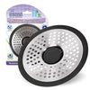 Shower Shroom Ultra Edition Gray/Silver Brushed Stainless Steel Drain Protector