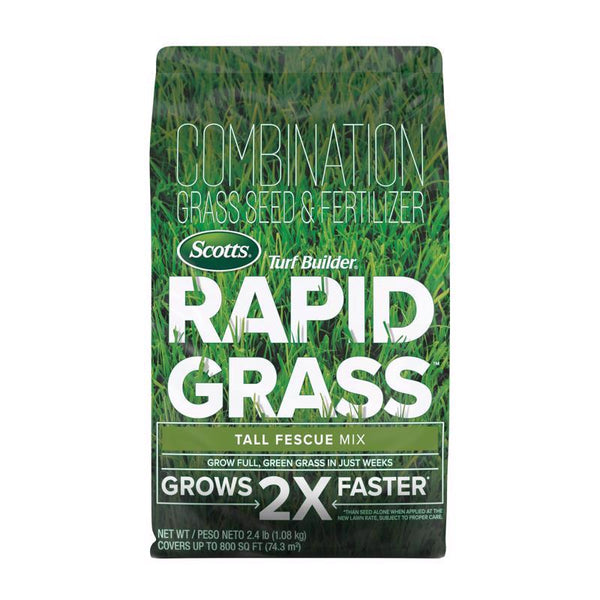 Semillas de césped y fertilizante para césped alto de festuca Scotts Turf Builder, para sol o sombra