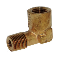 JMF 1/2 in. FPT x 1/2 in. Dia. MPT Yellow Brass Street Elbow (Pack of 2)