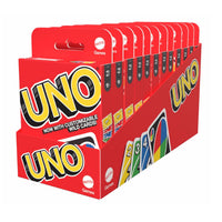 UNO Colorblind Accessible Card Game Multicolored 108 Card Deck Family Party Game (Pack of 12)