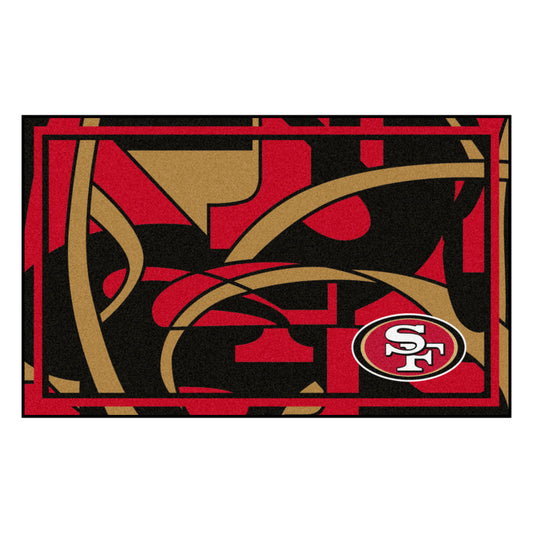 NFL - San Francisco 49ers XFIT 4ft. x 6ft. Plush Area Rug