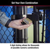Master Lock 2 in. W Hardened Steel Resettable Combination Combination Padlock - Open Box