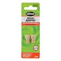 Slime Gold Metal Presta to Schrader Valve Adapter 4-1/2 L x 1-1/2 W x 1/2 H in.
