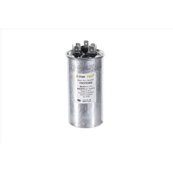 Capacitor de marcha redondo Titan Pro 30+5 MFD, 440 V - Oferta de la semana