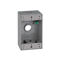 Sigma Engineered Solutions New Work 18.3 cu in Rectangle Die-Cast Metal Weatherproof Box Gray - Deal of The Week