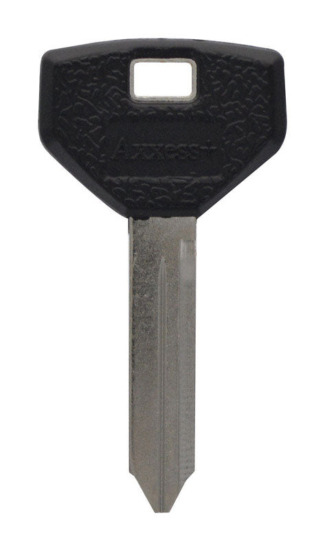 Hillman KeyKrafter Black/Silver Brass 2-Sided 19R1 Automotive Key Blank for Chrysler (Pack of 5)