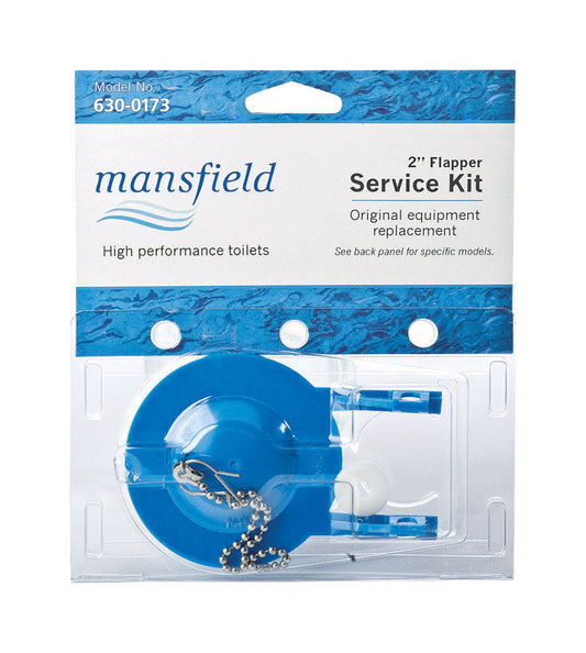 Mansfield Toilet Flapper Blue Rubber For Universal