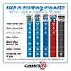 Zinsser HIDZ White Flat Water-Based Primer and Sealer 1 qt (Pack of 4)