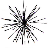 Celebrations Orange/Purple 16 in. LED Starlight Burst Halloween Decor (Pack of 6)