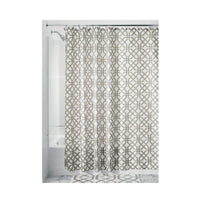 InterDesign 72 in. H x 72 in. W Beige Trellis Shower Curtain Polyester (Pack of 2)