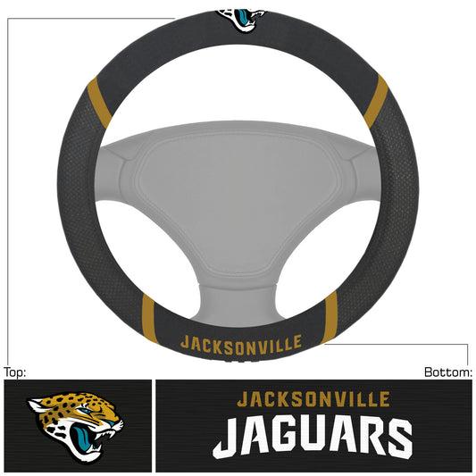 NFL - Jacksonville Jaguars  Embroidered Steering Wheel Cover