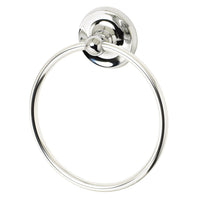 Oakbrook Collection Polish Chrome Towel Ring Zinc