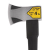 Collins Forged Steel Single Bit Splitting Axe 4 lbs. Head with 34 in. Black/Yellow Fiberglass Handle