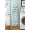 Whitmor 15 in. W X 54 in. L Cotton Gray/White Ironing Board Cover and Pad