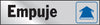 Hy-Ko Spanish Empuje (Push) Sign Aluminum 2 in. H x 8 in. W (Pack of 10)