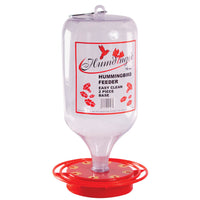 Humdinger Hummingbird 72 oz Plastic Bottle Nectar Bird Feeder 8 ports (Pack of 6)