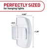 3M Command Strips Clear Outdoor Light Clips with Command� Adhesive (Strips Pack of 4)