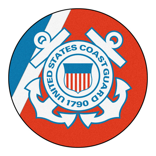 U.S. Coast Guard 44in. Round Mat