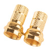 Monster Cable Just Hook It Up Twist-On RG59 Coaxial Connector 2 pk (Pack of 6)