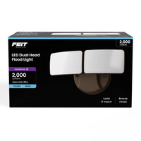 Feit Electric Switch Hardwired LED Bronze Security Floodlight