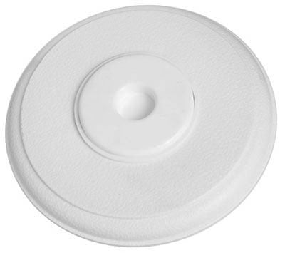 National Hardware Plastic White Wall Door Stop Mounts to wall 5-3/8 in.