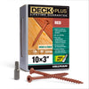 Deck Plus No. 10  x 3 in. L Star Flat Head Exterior Deck Screws 1 lb.