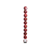 Decoris Red Shatterproof Baubles Indoor Christmas Decor 2 in. (Pack of 16)