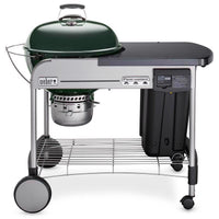Weber Performer Deluxe Charcoal Grill 22 Inch Green with Touch N Go Ignition System