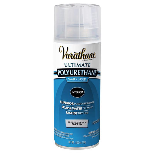 Varathane Satin Crystal Clear Poly Finish 11.25 oz. (Pack of 6)