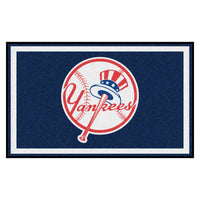 MLB - New York Yankees Bat and Cap 4ft. x 6ft. Plush Area Rug