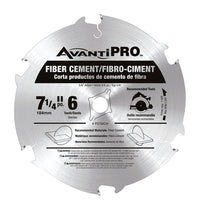 Freud Avanti Pro 6-Teeth Carbide Tip Fiber Cement Blades 7-1/4 Dia. in. for Cement Board