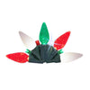 Celebrations Platinum LED C6 Red/Green/Pure White 50 ct String Christmas Lights 25 ft.