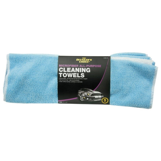 Detailer's Choice 14 in. L X 14 in. W Microfiber Cleaning Cloth 5 pk