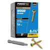 Hillman Power Pro No. 8  x 1-1/2 in. L Star Exterior Wood Screw 1 lb.