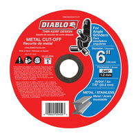 Diablo 6 in. D X 7/8 in. Aluminum Oxide Metal Cut-Off Disc 1 pk - Deal of The Week