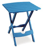 Adams Quik-Fold Pool Blue Rectangular Resin Folding Side Table