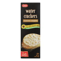 Dare Water Crackers - Toasted Sesame - Case of 12 - 4.4 oz.