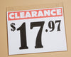 Kinter Clear Acrylic Floor Sign Holder