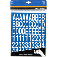 Hillman 1 in. White Vinyl Self-Adhesive Letter and Number Set 0-9, A-Z 228 pc (Pack of 6)