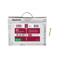 GRK Fasteners R4 No. 9 X 2-1/2 in. L Star Coated W-Cut Multi-Purpose Screws 2900 pk