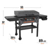 Blackstone 2311 Iron Forged 28” Omnivore Griddle with X-Braced Hood, Powder Coated Steel, Black - Deal of The Week