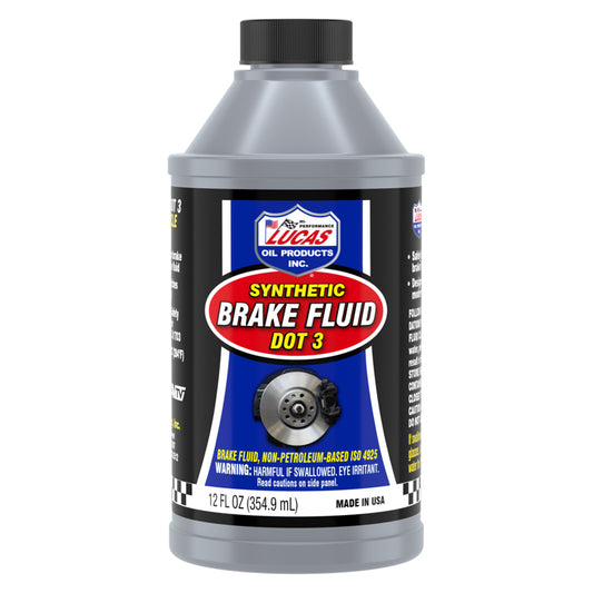 Lucas Oil Products DOT 3 Brake Fluid 12 oz (Pack of 12)