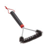 Weber Grill Brush 12 Inch Three Sided Design with Durable Bristles for Deep Cleaning
