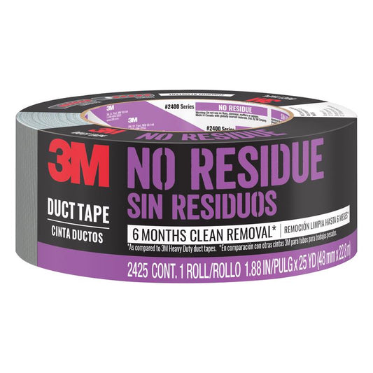 3M Indoor/Outdoor UV Resistant Waterproof Dark Gray Duct Tape 1.88 W in. x 25 L yd