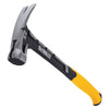 DeWalt 22 oz Checkered Face Claw Hammer 14 in. Steel Handle (Pack of 2)