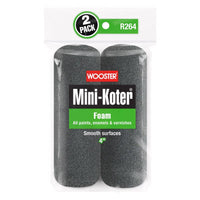 Wooster Mini-Koter Foam 4 in. W Mini Paint Roller Cover 2 pk - Open Box