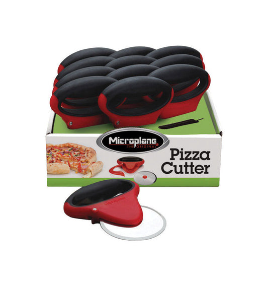 Microplane Black/Red Plastic/Stainless Steel Pizza Cutter