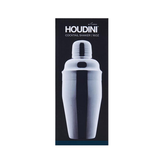 Houdini 16 oz Silver Stainless Steel Cocktail Shaker