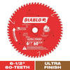 Diablo 6-1/2 in. D X 5/8 in. S Ultra Finish TiCo Hi-Density Carbide Saw Blade 60 teeth (Pack of 10)